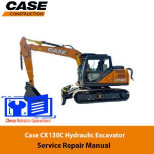 Service Repair Manual for Case CX130C Excavator, showcasing detailed diagrams and instructions for effective maintenance