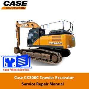 Service Repair Manual for Case CX350C Excavator, showcasing detailed diagrams and maintenance instructions