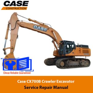 Service Repair Manual for Case CX700B Excavator, showcasing detailed diagrams and maintenance instructions