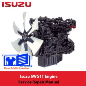 Isuzu 6WG1T Engine Service Repair Manual with images and instructions for engine servicing and repairs
