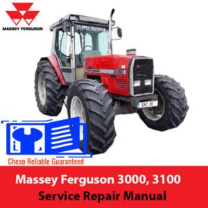 Cover of the Massey Ferguson 3100 Series Tractor Service Repair Manual, focused on the Massey Ferguson 3000