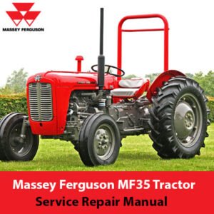 Massey Ferguson MF35 Tractor Service Repair Manual cover featuring the tractor model and repair guidelines