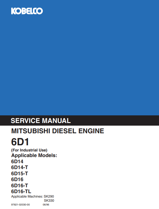 mitsubishi 6d14 engine manual