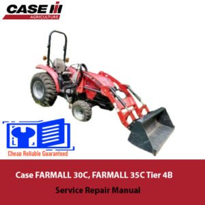 Case FARMALL 30C and 35C tractor service repair manual, showcasing detailed diagrams and maintenance instructions