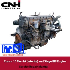 Cursor 10 Engine Service Repair Manual cover featuring technical illustrations and detailed service instructions