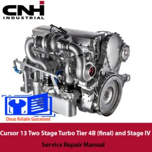Cursor 13 Two Stage Turbocharger Service Repair Manual cover featuring technical illustrations and detailed instructions