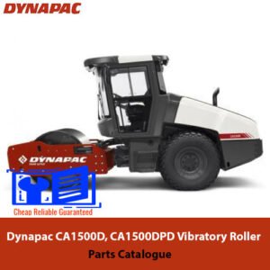 Comprehensive parts catalogue for Dynapac CA1500D and CA1500DPD vibratory rollers, including diagrams and descriptions