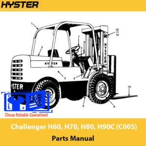 Hyster Challenger H30 and Hyster 60H forklift parts manual, providing essential information on parts and maintenance