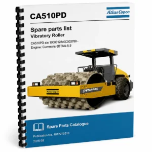 Atlas Copco CA510PD Road Roller Spare Parts Catalogue PDF Manual