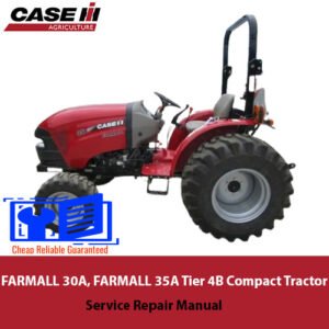 Case FARMALL 30A and 35A tractor service repair manual, showcasing detailed diagrams and maintenance instruction
