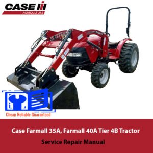 Case Farmall 35A and 40A tractor service repair manual, providing essential maintenance and repair guidelines