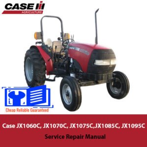 Comprehensive service manual for Case JX1060C, JX1070C, JX1075C, JX1085C, and JX1095C tractor models