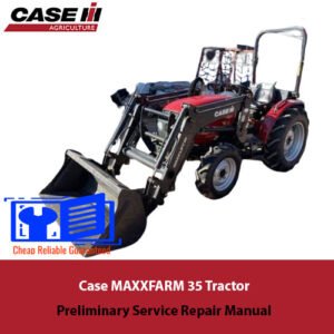 MAXXFARM 35 Tractor Preliminary Service Repair Manual, displaying the tractor with technical drawings and service information