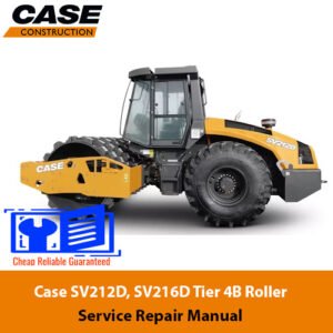 Case SV212D and SV216D vibratory roller service repair manual, showcasing detailed diagrams and maintenance instructions
