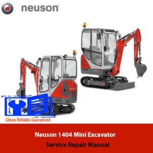 Service Repair Manual for Neuson 1404 Mini Excavator, showcasing detailed diagrams and maintenance instructions