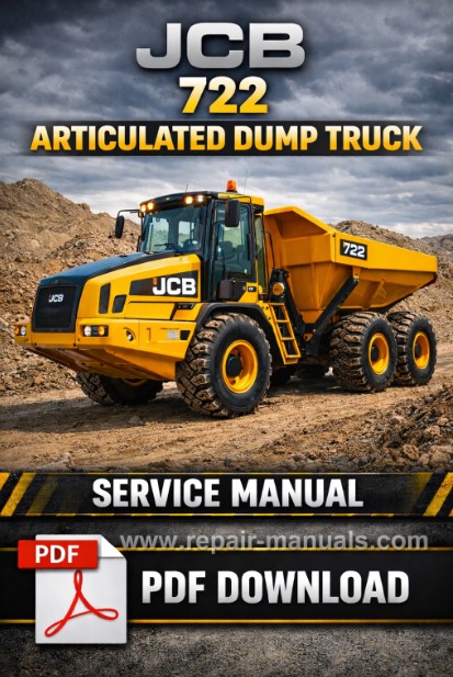 JCB 722 Articulated Dump Truck Service manual for JCB 722 Articulated Dump Truck, showcasing diagrams and maintenance information