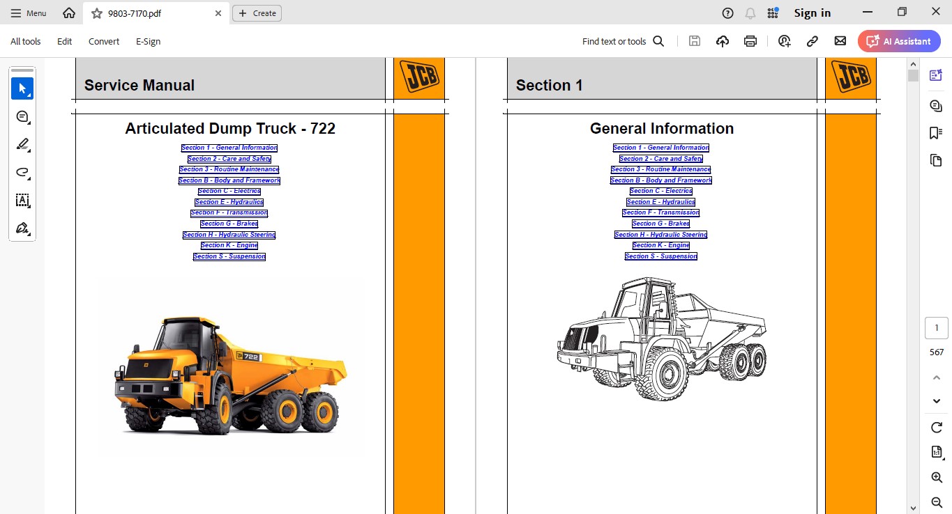JCB 722 dump truck JCB 722 dump truck https://repair-manuals.net/product/jcb-722-articulated-dump-truck/