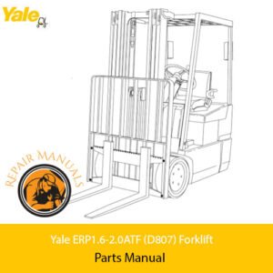 Yale ERP1.6-2.0ATF (D807) Forklift Parts Manual, displaying an organized layout of parts with clear identification