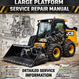 JCB skid steer service manual with diagrams and instructions for troubleshooting and repairs, designed for user reference