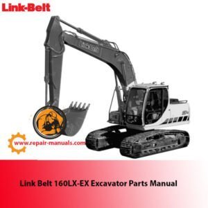 Parts manual for Link Belt 160LX-EX Excavator, showcasing diagrams and specifications for efficient servicing and repairs