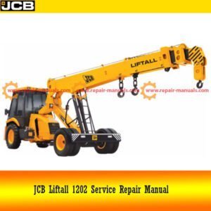 JCB Liftall 1202 Service Repair Manual, showcasing the title with diagrams related to service and repair instructions