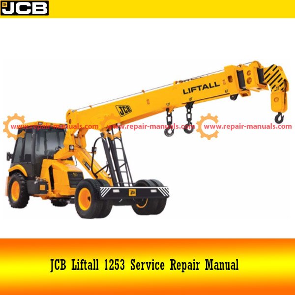 JCB Liftall 1253 Service Repair Manual, showcasing the title and relevant service graphics for maintenance guidance