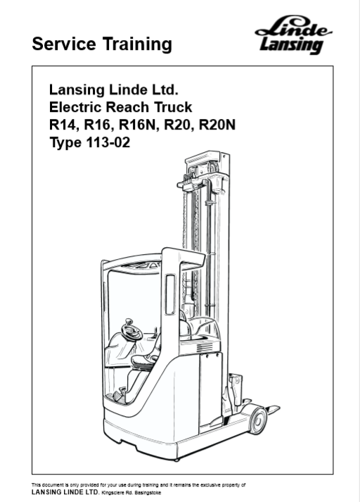linde reach truck r16