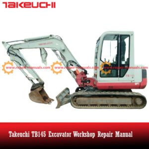 Takeuchi TB145 Excavator Workshop Repair Manual, displaying essential repair information and diagrams for effective maintenance