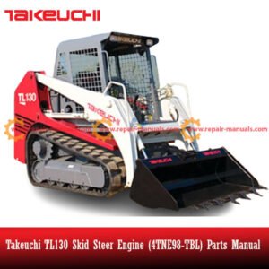 Takeuchi TL130 Skid Steer Engine (4TNE98-TBL) parts manual outlining engine components and maintenance information