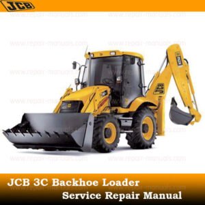 Service Repair Manual for JCB 3C Backhoe Loader, showcasing detailed diagrams and maintenance instructions