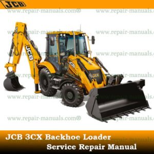 Service Repair Manual for JCB 3CX Backhoe Loader, showcasing detailed diagrams and maintenance instructions