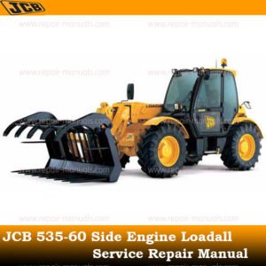 JCB 535-60 Side Engine Loadall Service Repair Manual showcasing technical drawings and essential repair information