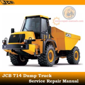 Service repair manual for JCB 714 Dump Truck, showcasing diagrams and instructions for effective maintenance and repairs