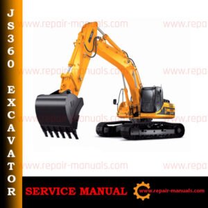 Service Repair Manual for JCB JS360 Tracked Excavator, showcasing detailed diagrams and maintenance instructions