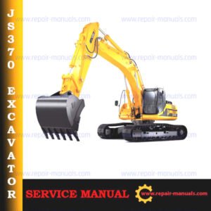 Service Repair Manual for JCB JS370 Tracked Excavator, showcasing detailed diagrams and maintenance instructions