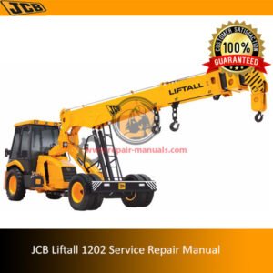 JCB Liftall 1202 Service Repair Manual, showcasing the title with diagrams related to service and repair instructions
