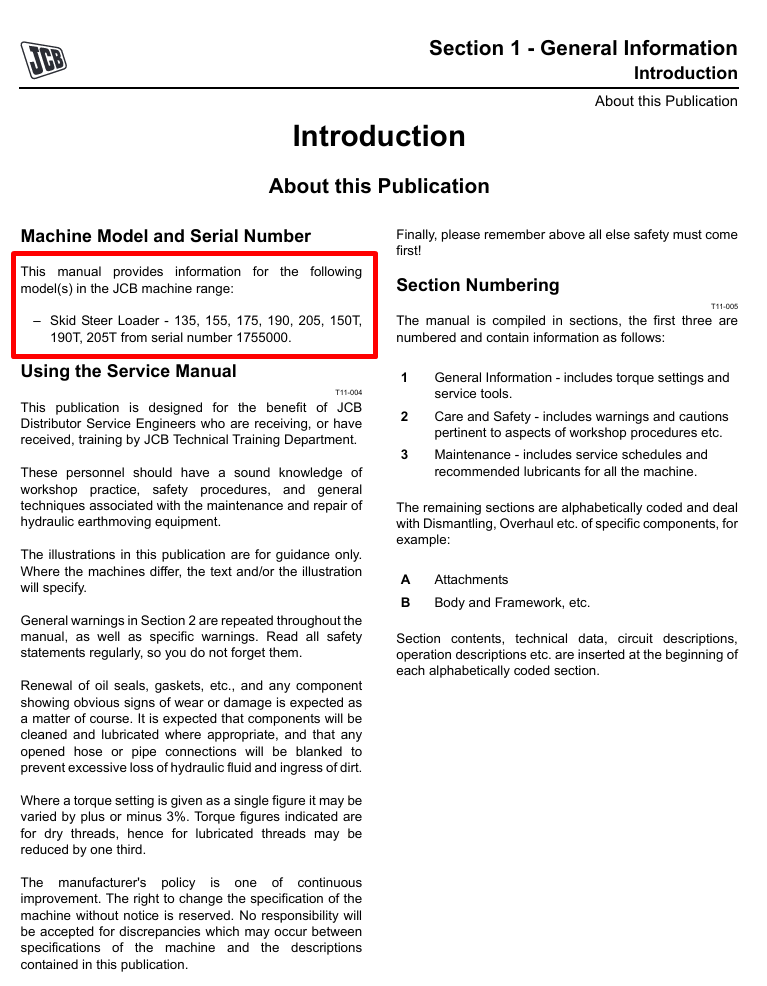 JCB Skid Steer Service Repair Manual, providing comprehensive repair and maintenance information for optimal machine performance