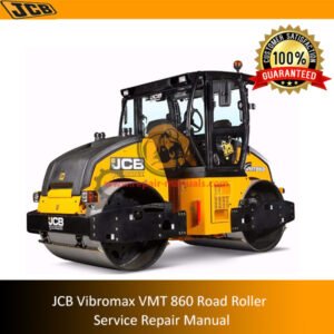 JCB Vibromax VMT 860 Road Roller service manual cover with images and information for maintenance and repairs