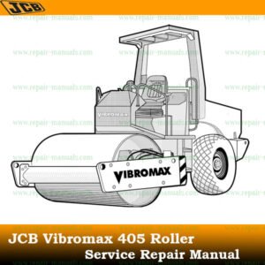Service Repair Manual for JCB Vibromax 405 Roller, showcasing detailed diagrams and maintenance instructions