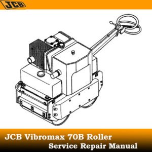 Service Repair Manual for JCB Vibromax 70B Roller, showcasing detailed diagrams and maintenance instructions