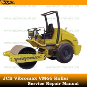 JCB Vibromax VM66 Roller Service Repair Manual cover featuring the model and technical illustrations