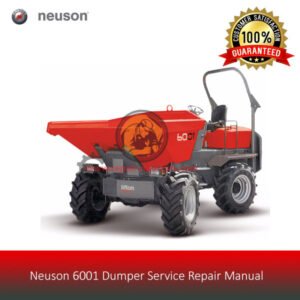Service Repair Manual for Neuson 6001 Dumper, showcasing detailed diagrams and instructions for effective repairs
