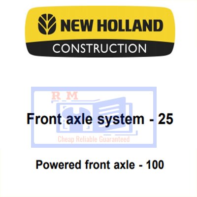 new holland axle