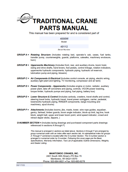 Grove 4000W Crane Grove 4000W Crane https://repair-manuals.net/product/grove-4000w-crane-parts-manual/