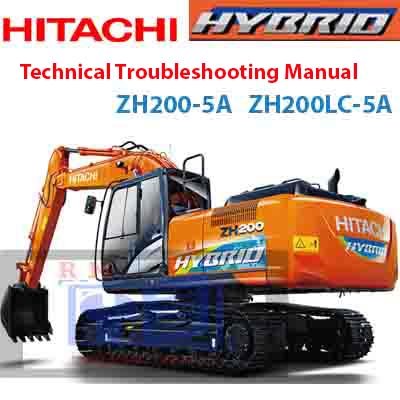 Hitachi ZH200-5A ZH200LC-5A Technical Troubleshooting Manual