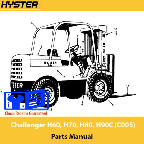 Hyster Challenger H60 Hyster Challenger H70 Hyster Challenger H80 Hyster Challenger H90C