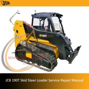Service Repair Manual for JCB 190T Skid Steer Loader, showcasing diagrams and maintenance instructions
