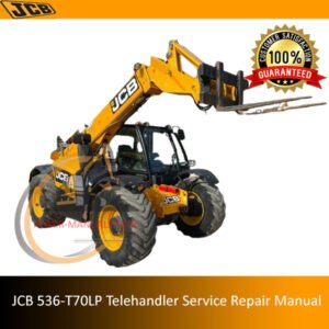 JCB 536-T70LP Telehandler Service Repair Manual showcasing technical drawings and essential maintenance information