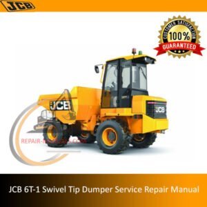 Service Repair Manual for JCB 6T-1 Swivel Tip Dumper, showcasing detailed diagrams and maintenance instructions