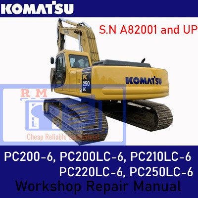 workshop manual for komatsu excavators